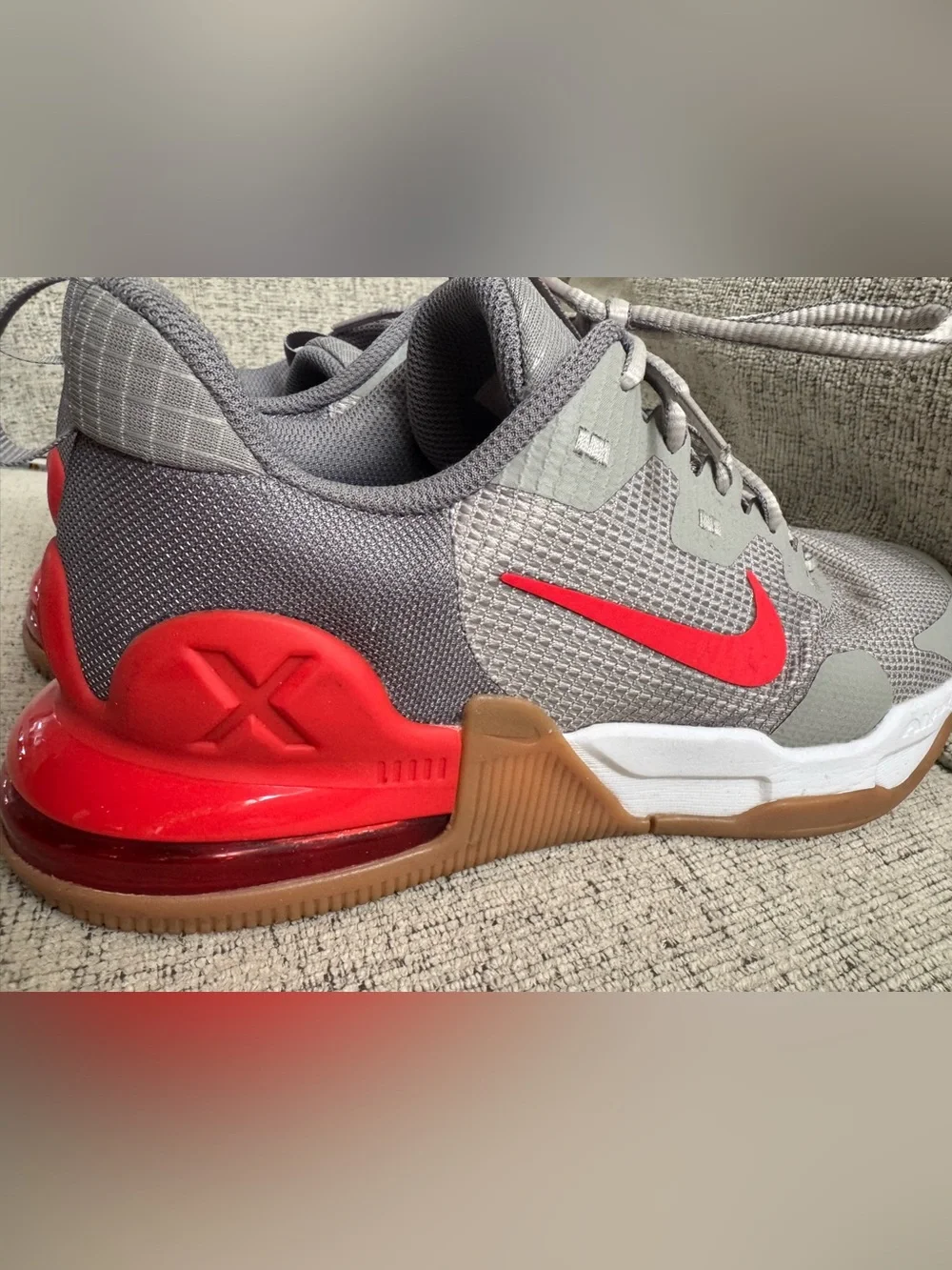 Nike Air Sneakers with Red Swoosh